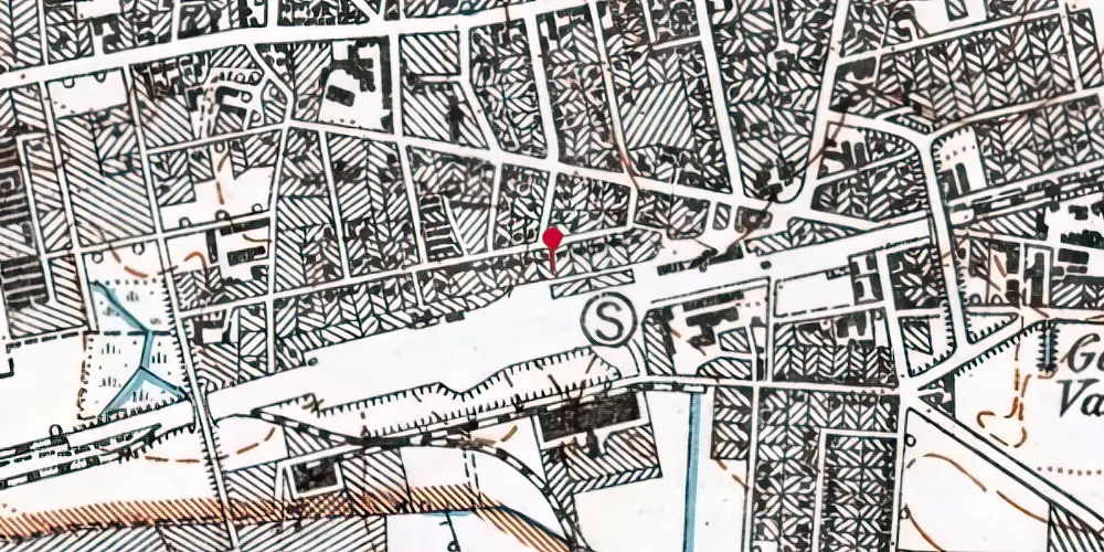 Historisk kort over Glostrup Station Letbanestation Historisk kort over Glostrup Station Letbanestation