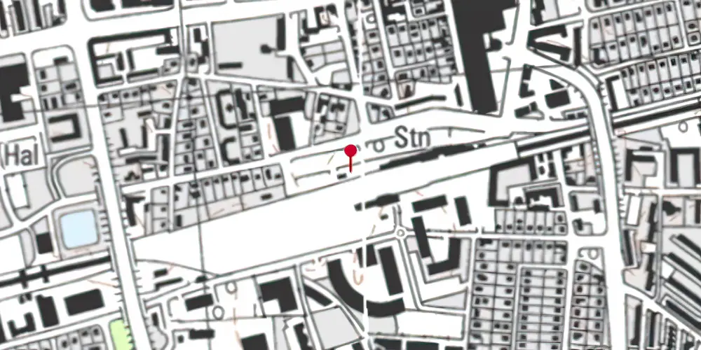 Historisk kort over Glostrup Station Letbanestation Historisk kort over Glostrup Station Letbanestation