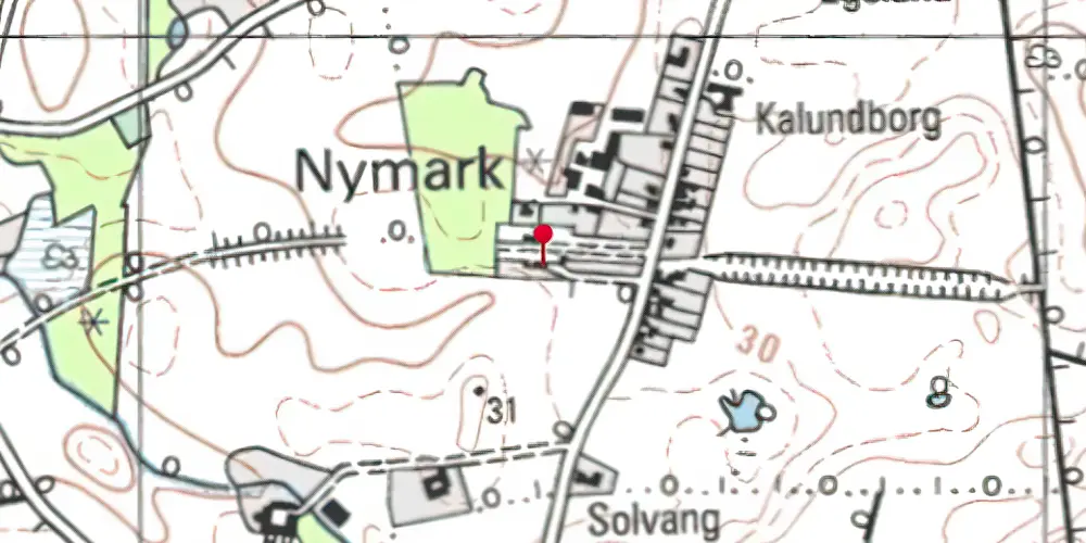 Historisk kort over Nymark Station Historisk kort over Nymark Station