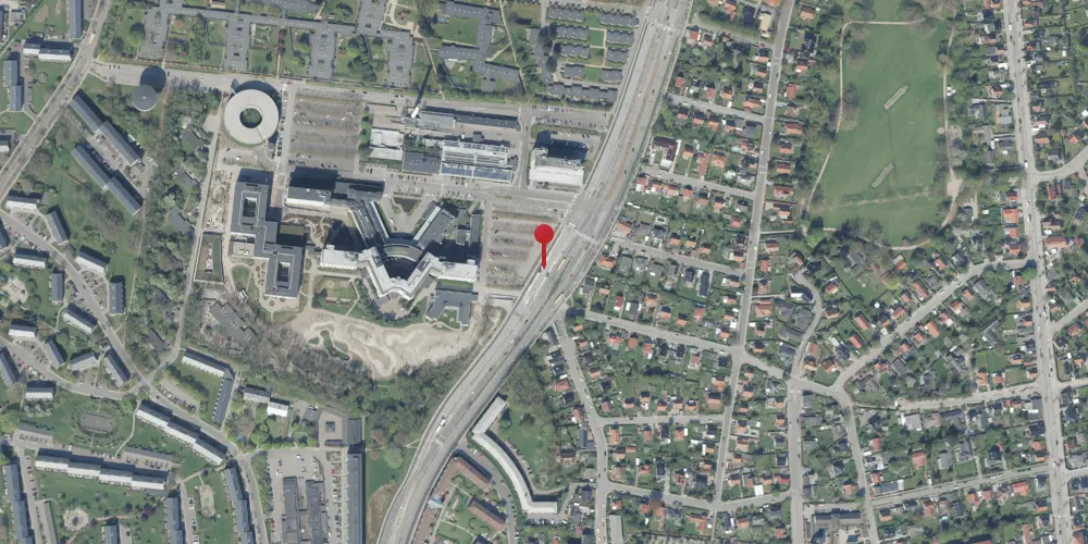 Historisk kort over Glostrup Hospital Letbanestation