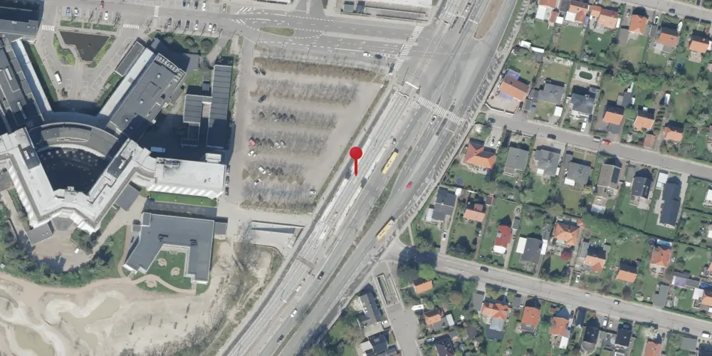 Historisk kort over Glostrup Hospital Letbanestation