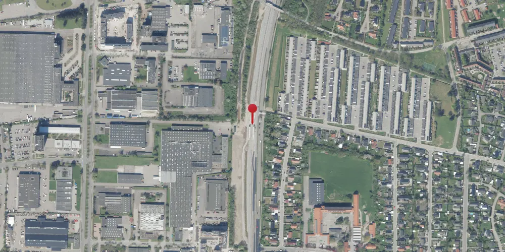 Historisk kort over Glostrup Nord Letbanestation