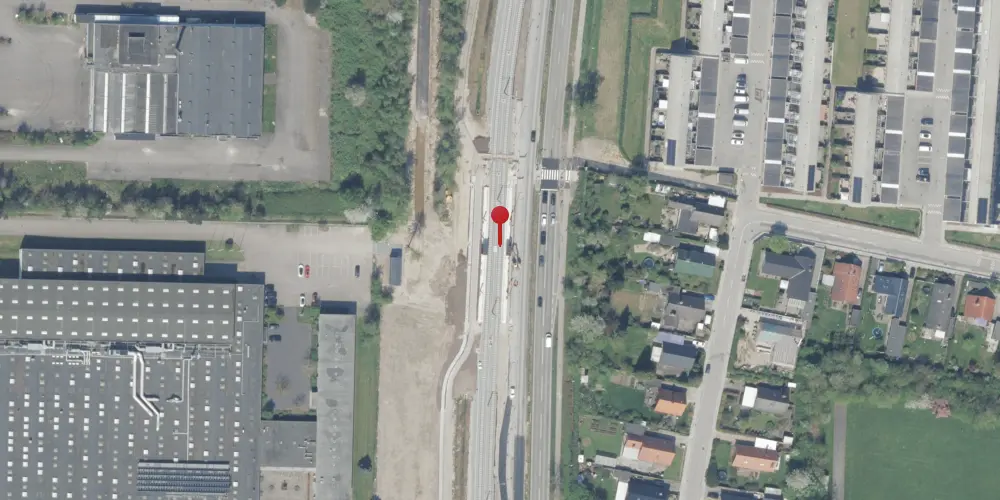 Historisk kort over Glostrup Nord Letbanestation