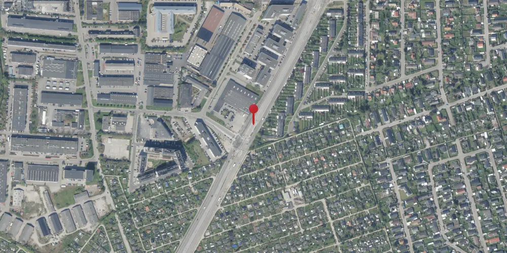 Historisk kort over Herlev Syd Letbanestation