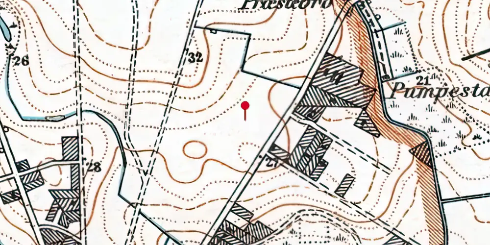 Historisk kort over Herlev Hospital Letbanestation Historisk kort over Herlev Hospital Letbanestation