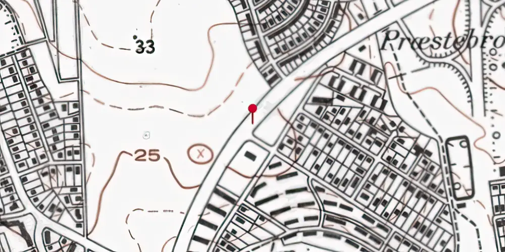 Historisk kort over Herlev Hospital Letbanestation Historisk kort over Herlev Hospital Letbanestation