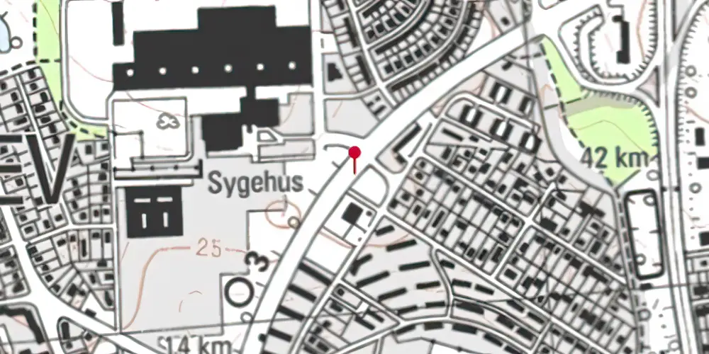 Historisk kort over Herlev Hospital Letbanestation Historisk kort over Herlev Hospital Letbanestation