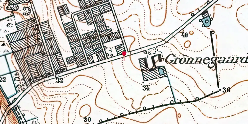 Historisk kort over Dynamovej Letbanestation Historisk kort over Dynamovej Letbanestation