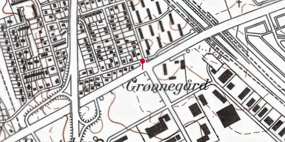 Historisk kort over Dynamovej Letbanestation Historisk kort over Dynamovej Letbanestation