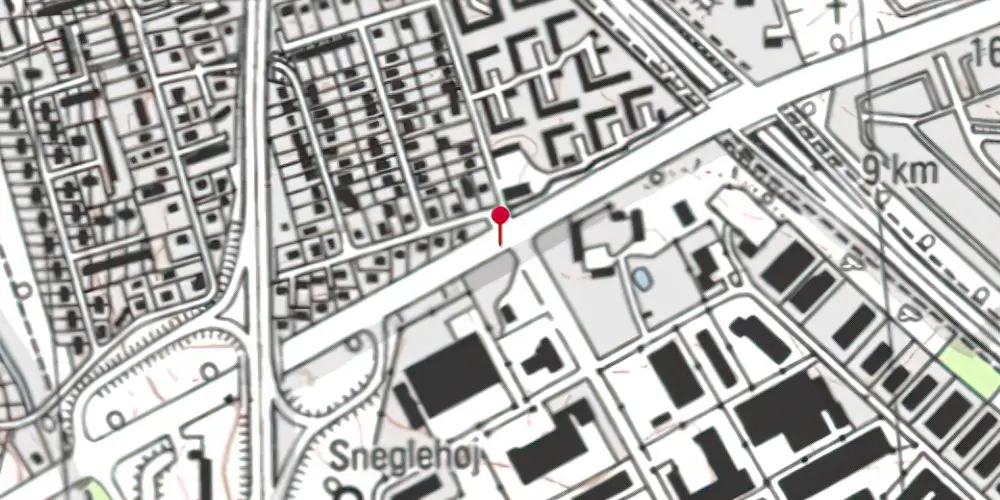 Historisk kort over Dynamovej Letbanestation Historisk kort over Dynamovej Letbanestation