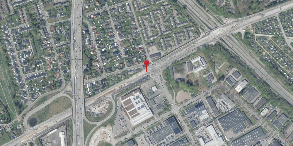 Historisk kort over Dynamovej Letbanestation Historisk kort over Dynamovej Letbanestation