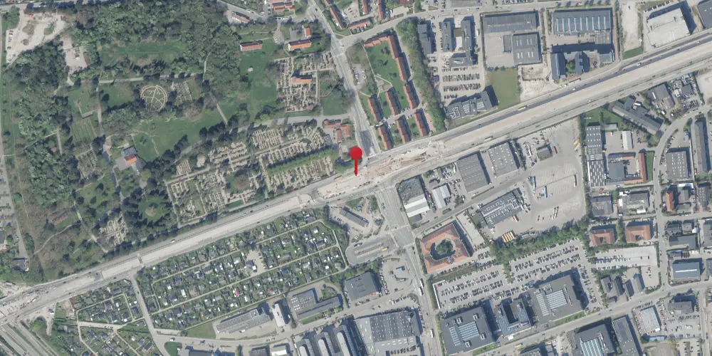 Historisk kort over Gladsaxe Trafikplads Letbanestation