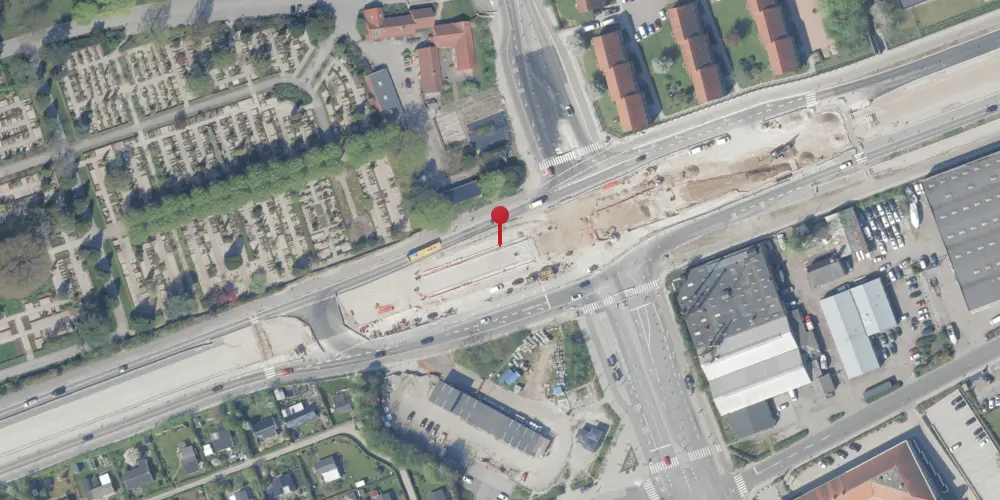 Historisk kort over Gladsaxe Trafikplads Letbanestation