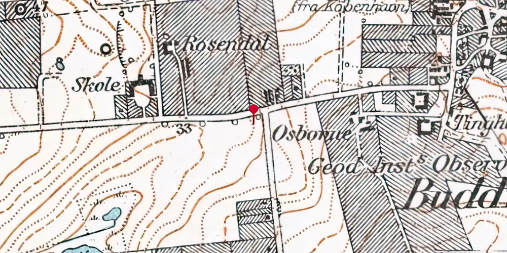 Historisk kort over Gladsaxevej Letbanestation Historisk kort over Gladsaxevej Letbanestation