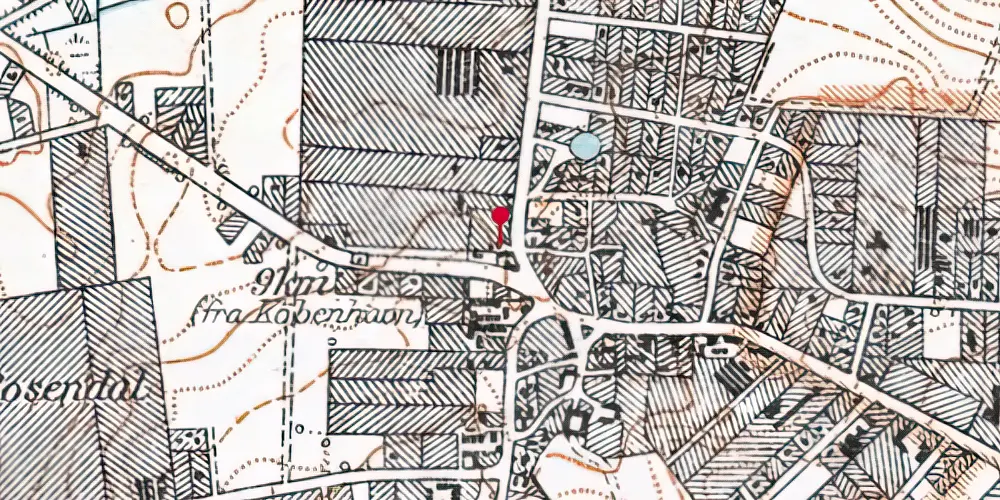 Historisk kort over Gladsaxe Rådhus Letbanestation Historisk kort over Gladsaxe Rådhus Letbanestation