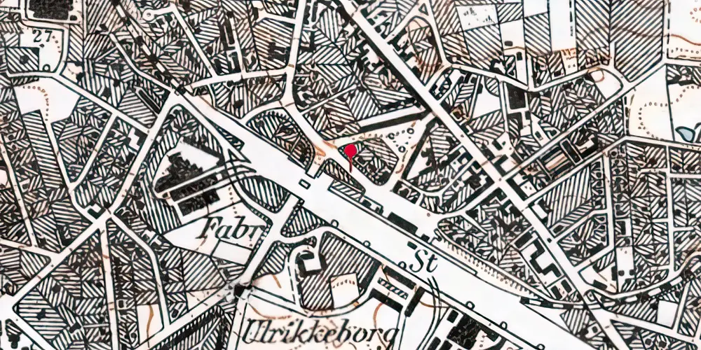 Historisk kort over Lyngby Station Letbanestation Historisk kort over Lyngby Station Letbanestation