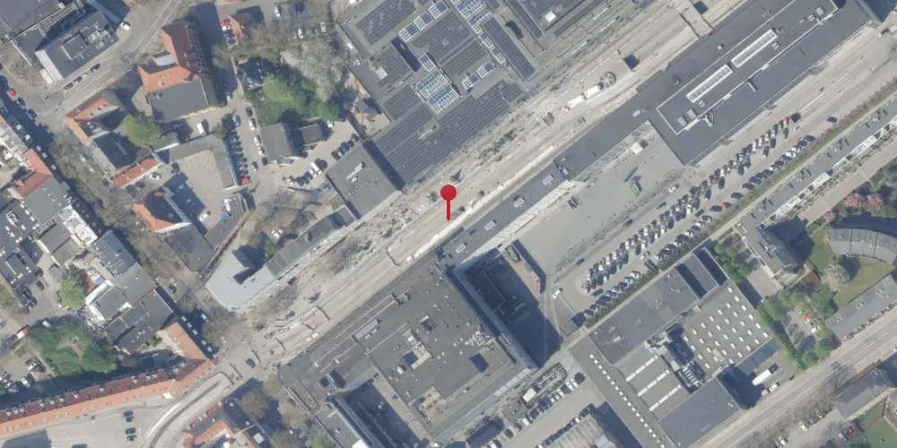 Historisk kort over Lyngby Centrum Letbanestation