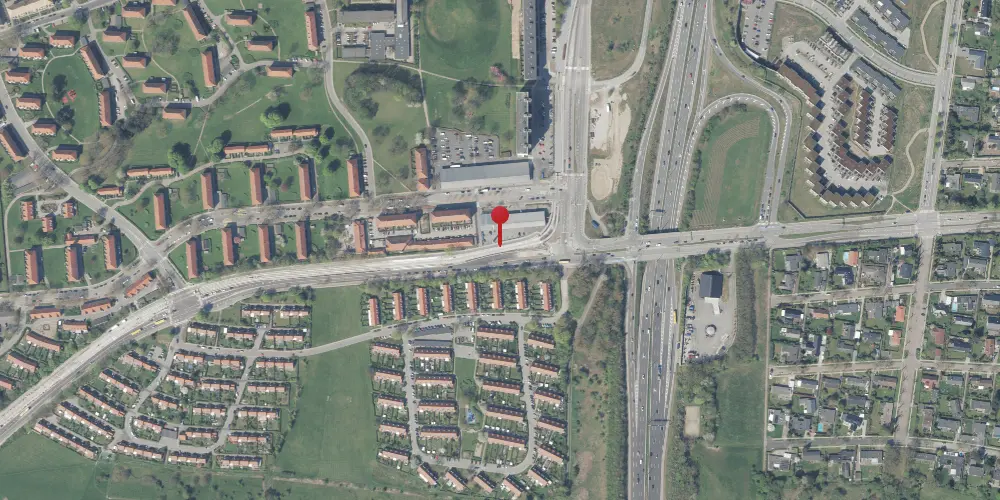 Historisk kort over Fortunbyen Letbanestation