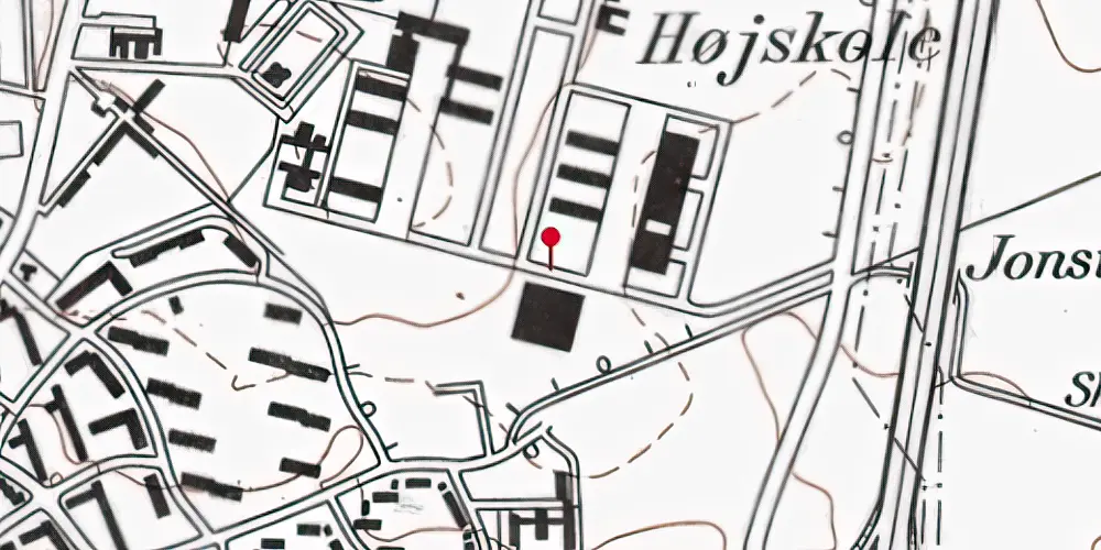 Historisk kort over Akademivej DTU Letbanestation Historisk kort over Akademivej DTU Letbanestation