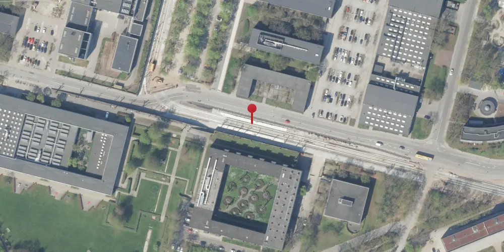 Historisk kort over Akademivej DTU Letbanestation Historisk kort over Akademivej DTU Letbanestation