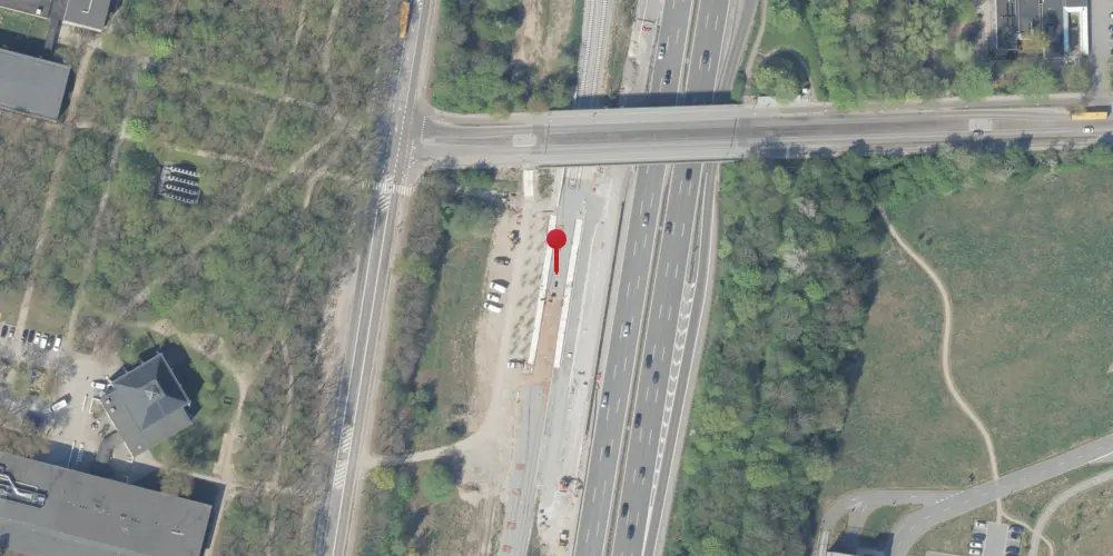 Historisk kort over Rævehøjvej Letbanestation