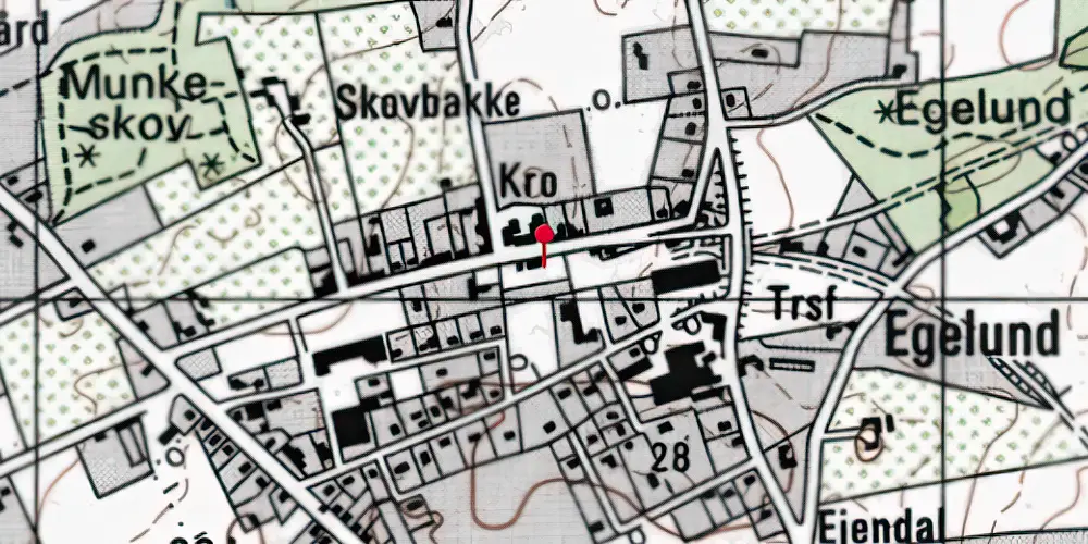 Historisk kort over Brenderup Station