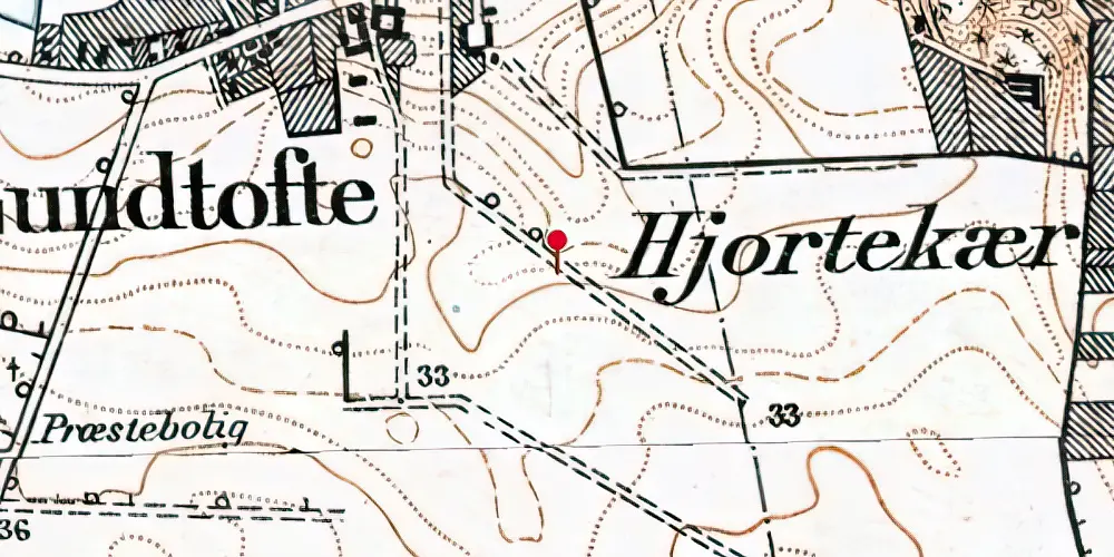 Historisk kort over Lundtofte Letbanestation