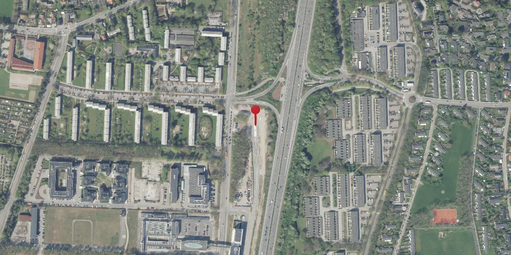 Historisk kort over Lundtofte Letbanestation