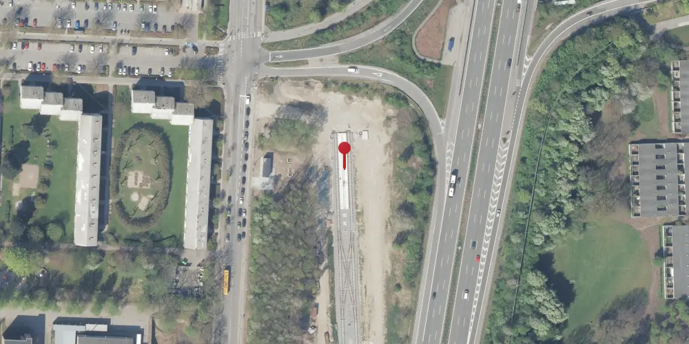 Historisk kort over Lundtofte Letbanestation