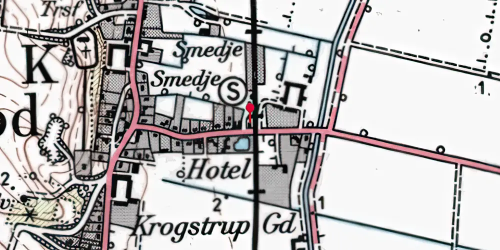 Historisk kort over Sejlflod Billetsalgssted [1903-1914]