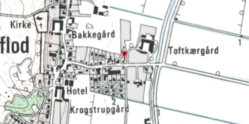 Historisk kort over Sejlflod Billetsalgssted [1903-1914]