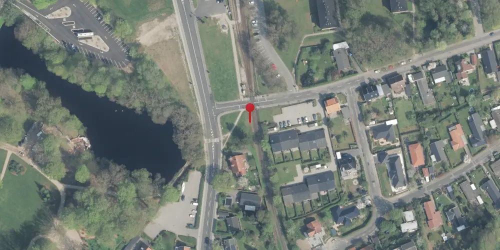 Historisk kort over Slotspavillonen Trinbræt [1880-1993]