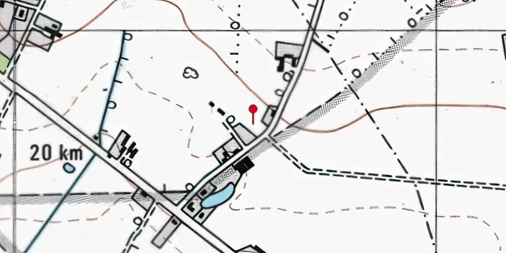 Historisk kort over Fitting Trinbræt med Sidespor [1917-1918]