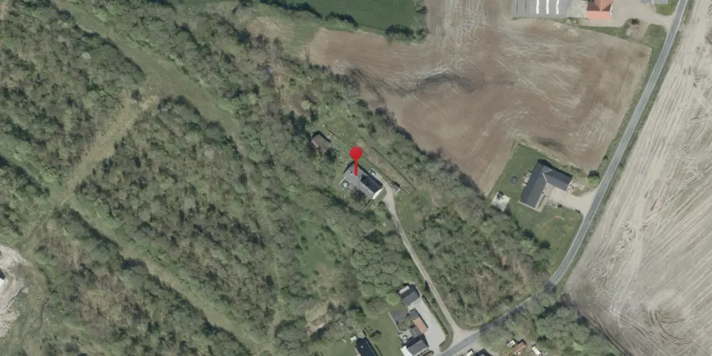 Historisk kort over Fitting Holdeplads med sidespor [1918-1922]