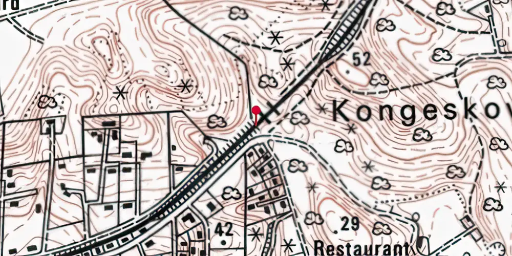 Historisk kort over Tirsbæk Trinbræt (uofficielt) Historisk kort over Tirsbæk Trinbræt (uofficielt)