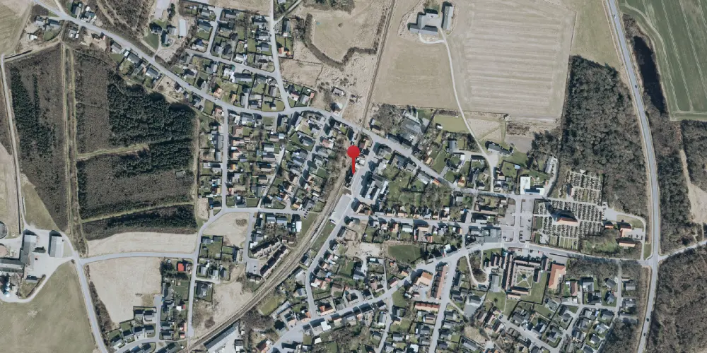 Historisk kort over Harboøre Station [1899-1977]