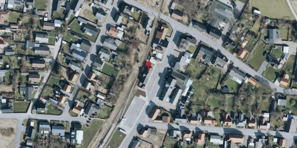 Historisk kort over Harboøre Station [1899-1977]