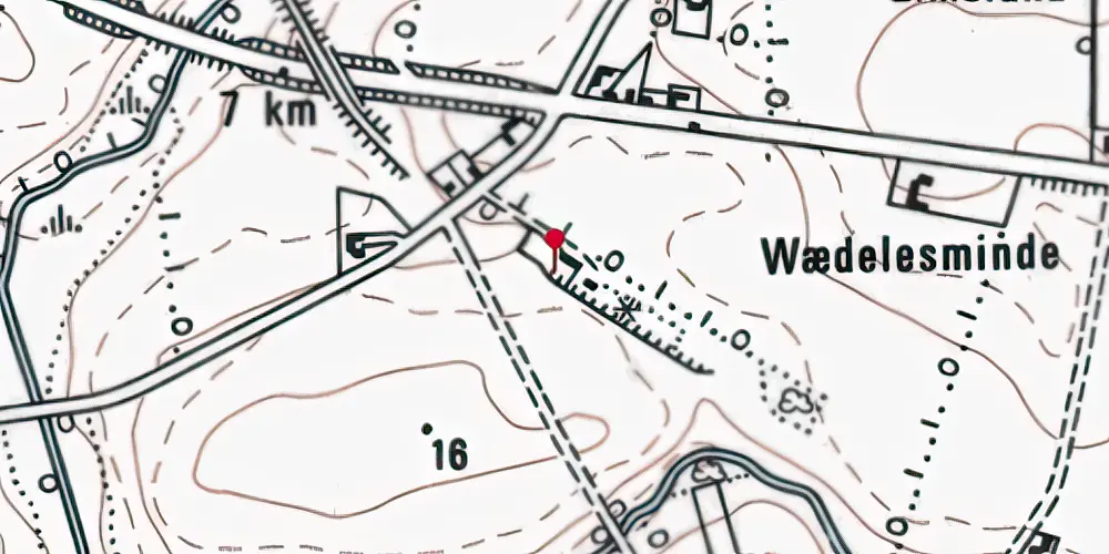 Historisk kort over Kustrup Station