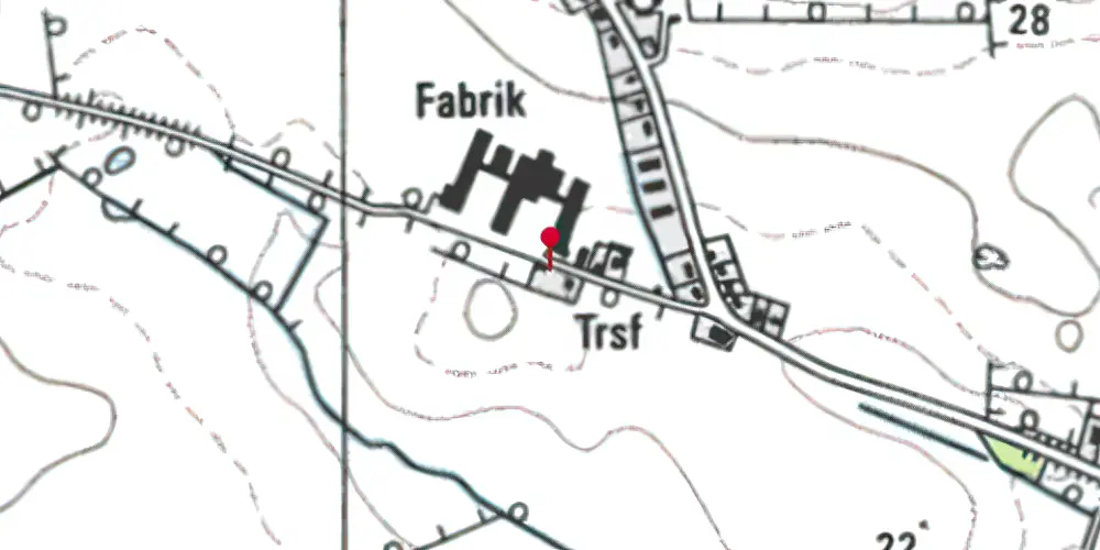 Historisk kort over Røjle Station Historisk kort over Røjle Station