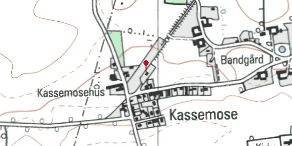 Historisk kort over Kassemose Station
