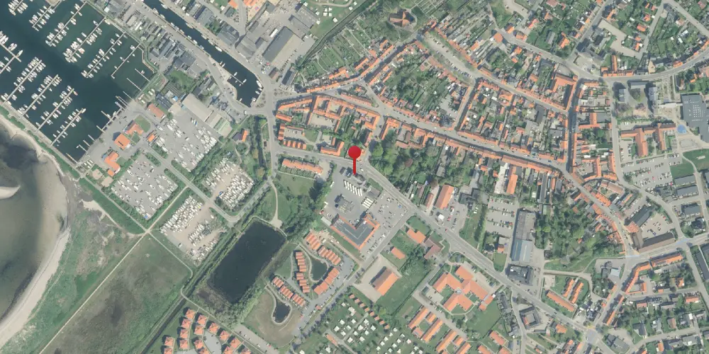 Historisk kort over Bogense Station Historisk kort over Bogense Station