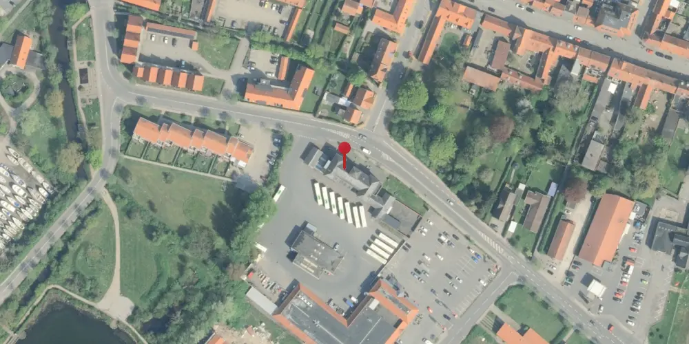 Historisk kort over Bogense Station Historisk kort over Bogense Station