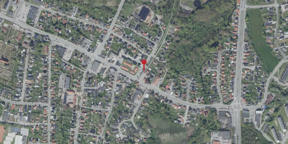 Historisk kort over Næsby Trinbræt