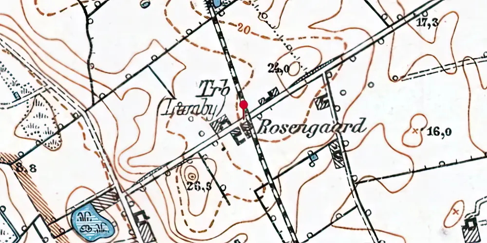 Historisk kort over Lumby Trinbræt Historisk kort over Lumby Trinbræt