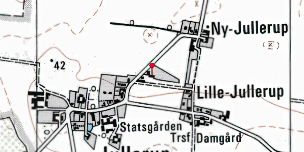 Historisk kort over Jullerup Station Historisk kort over Jullerup Station