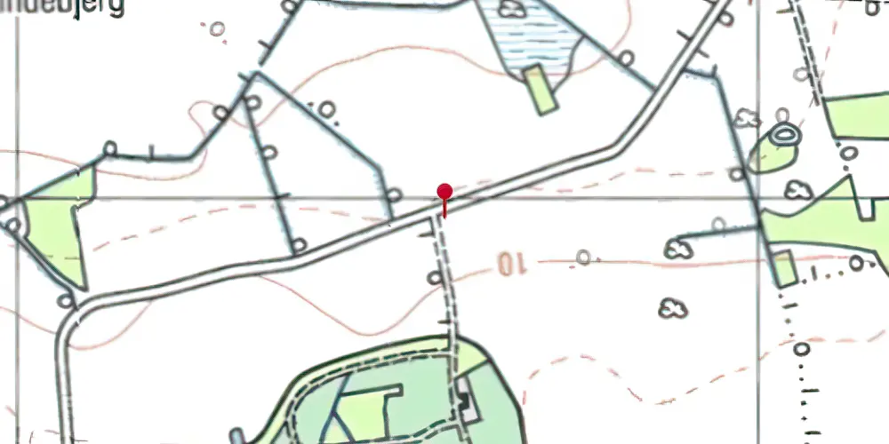 Historisk kort over Harritslev Trinbræt