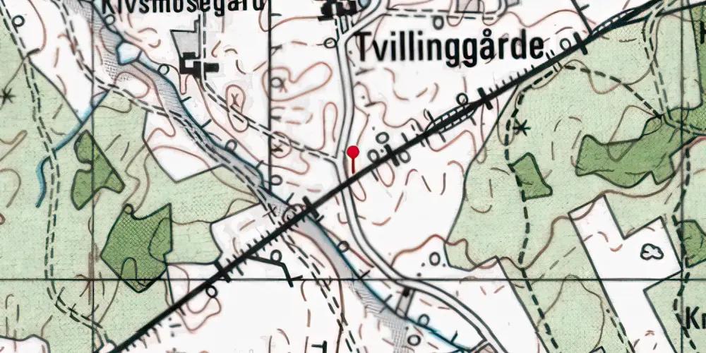Historisk kort over Kivsmose Trinbræt