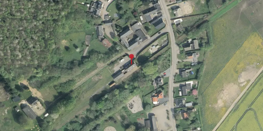 Historisk kort over Nårup Station