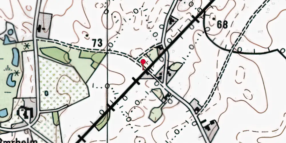 Historisk kort over Holtegaard Trinbræt Historisk kort over Holtegaard Trinbræt