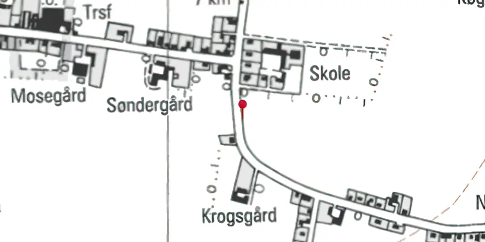 Historisk kort over Græshave Trinbræt Historisk kort over Græshave Trinbræt